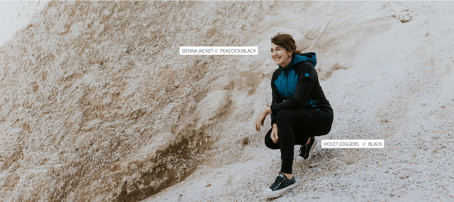 The perfect fashion active walking jacket for cooler autumn and winter days.