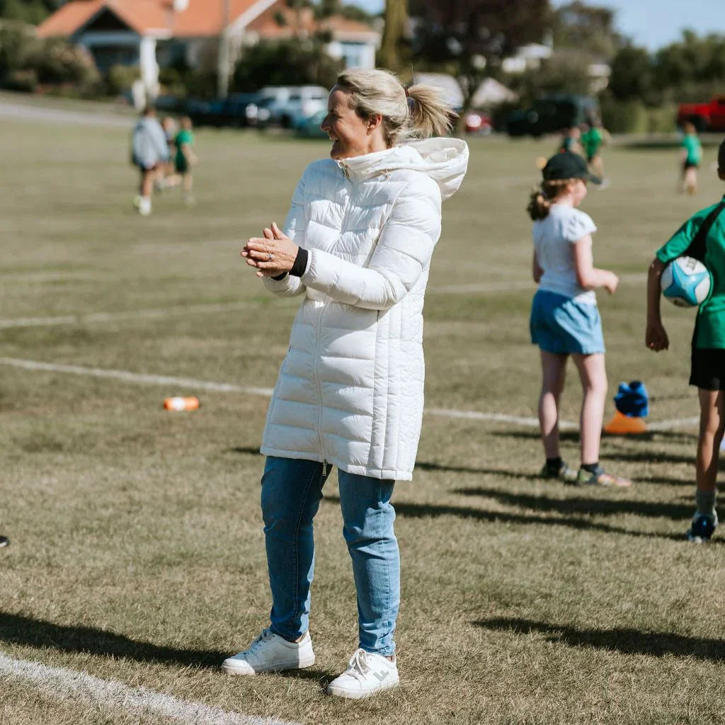 Sarah Women's 90/10 Packable Down Coat - Cream