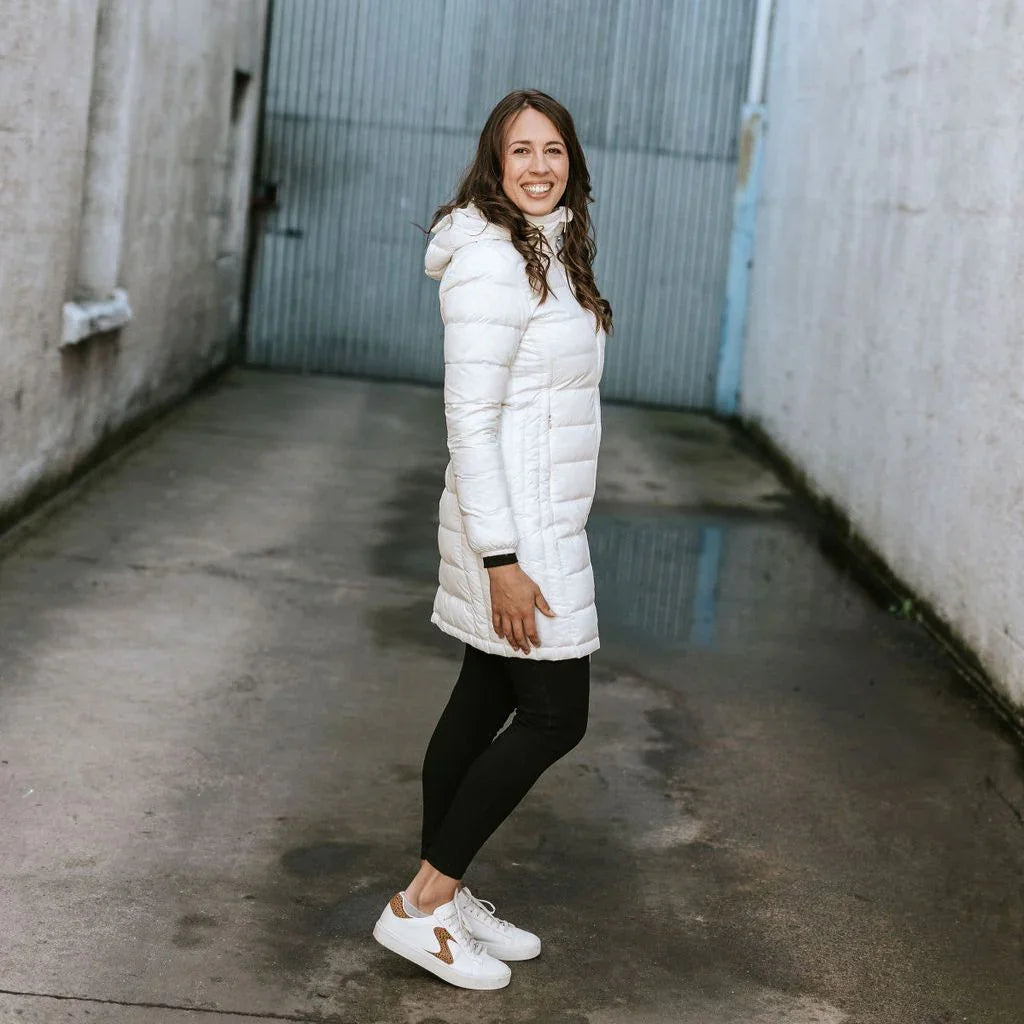 Sarah Women's 90/10 Packable Down Coat - Cream