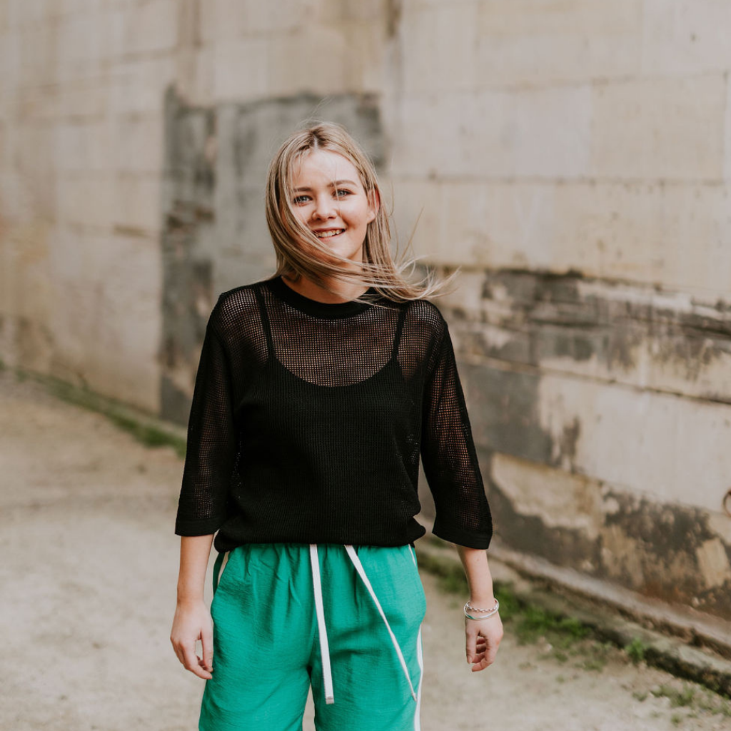 Florence Women's Short Sleeved Crew - Black