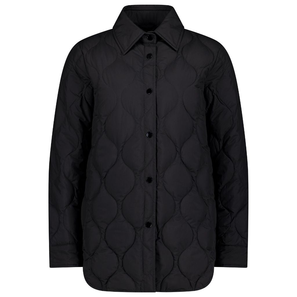 Ash Women's 90/10 Quilted Down Overshirt - Black
