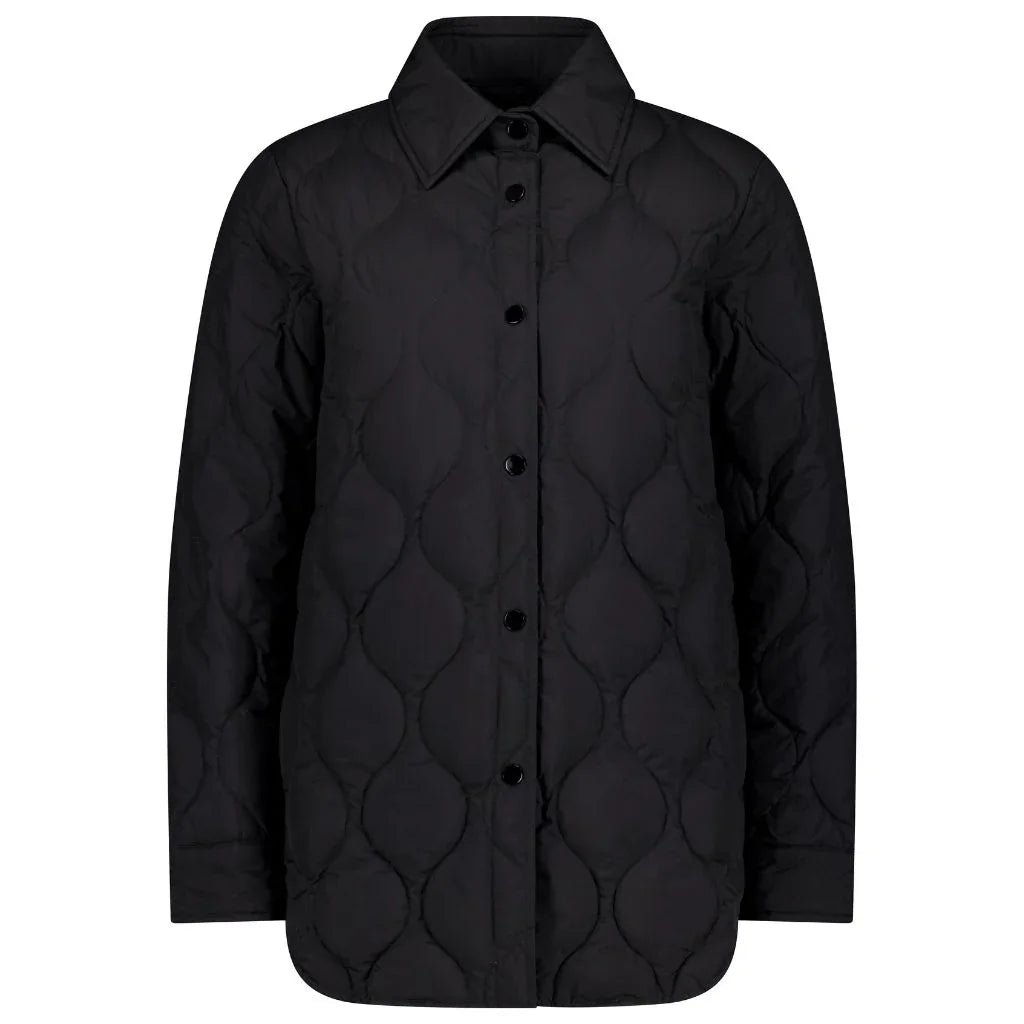 Ash Women's 90/10 Quilted Down Overshirt - Black