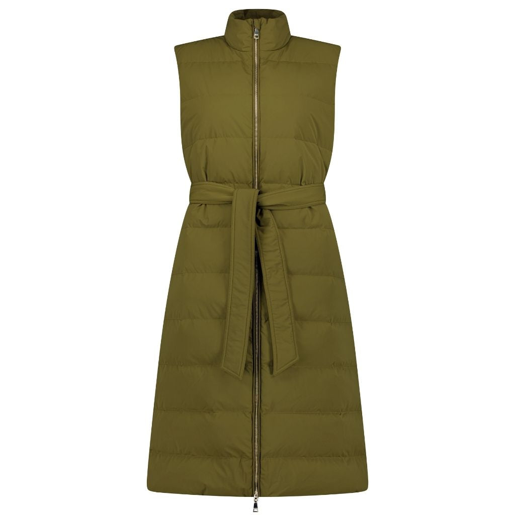 Bella Women's 90/10 Down Maxi Vest - Loden