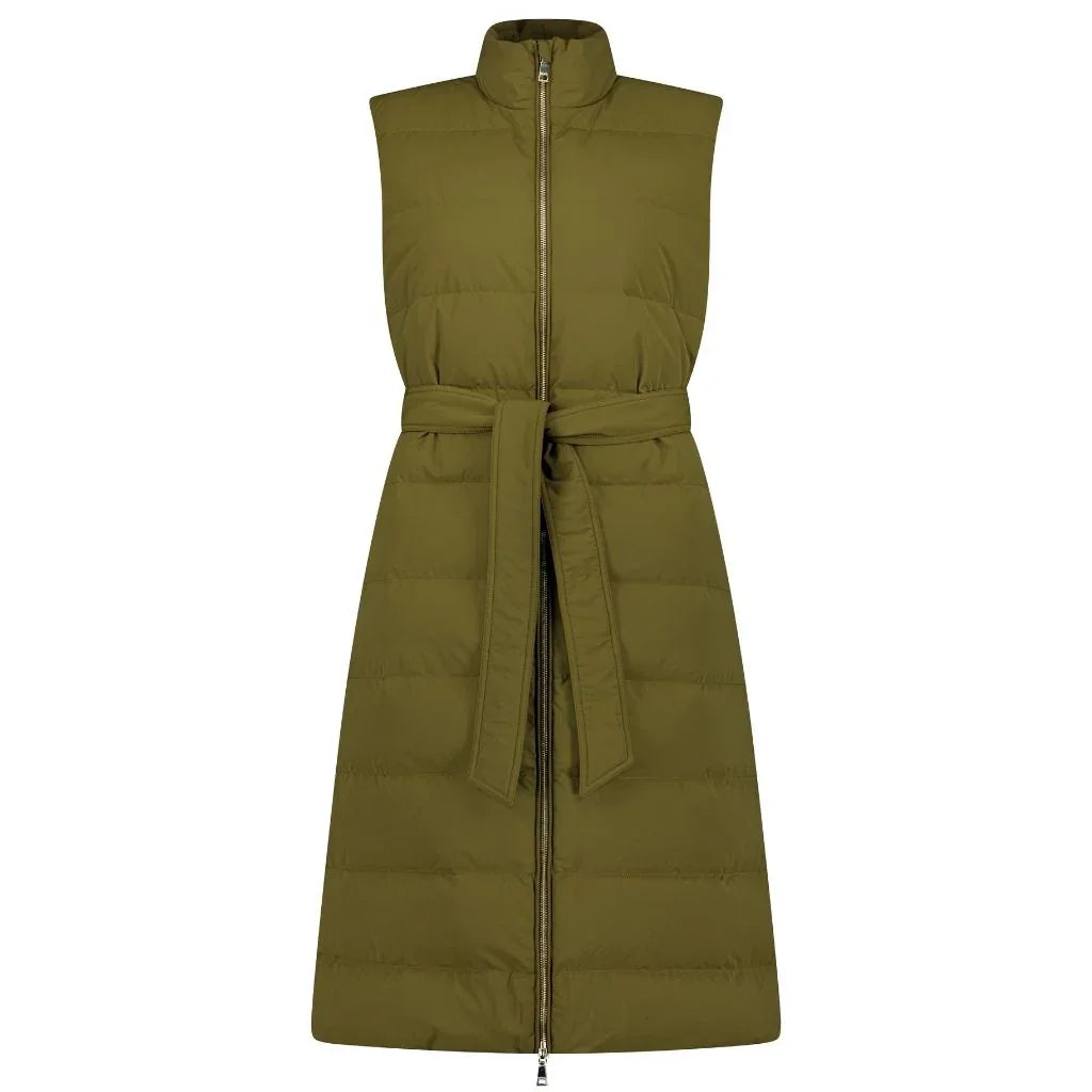 Bella Women's 90/10 Down Maxi Vest - Loden
