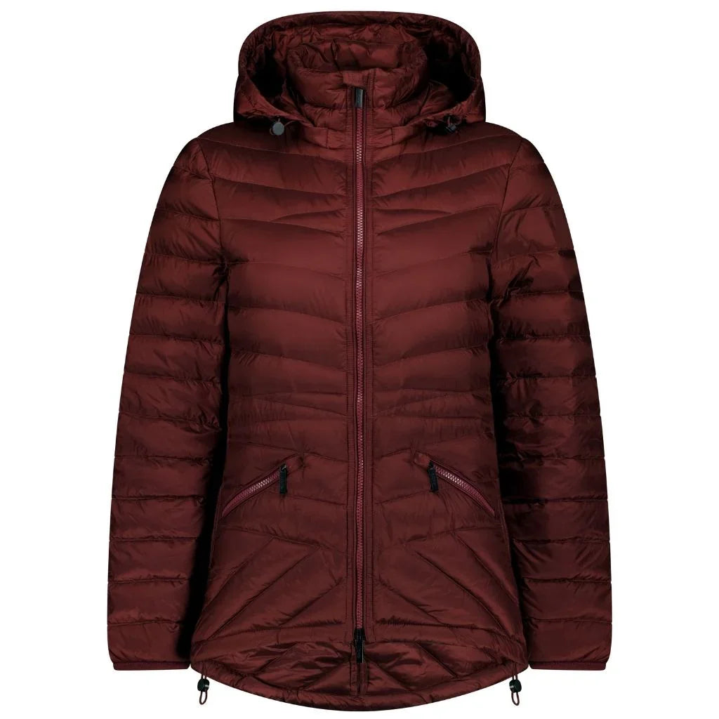 Cushla Women's 90/10 Packable Down Jacket - Cabernet