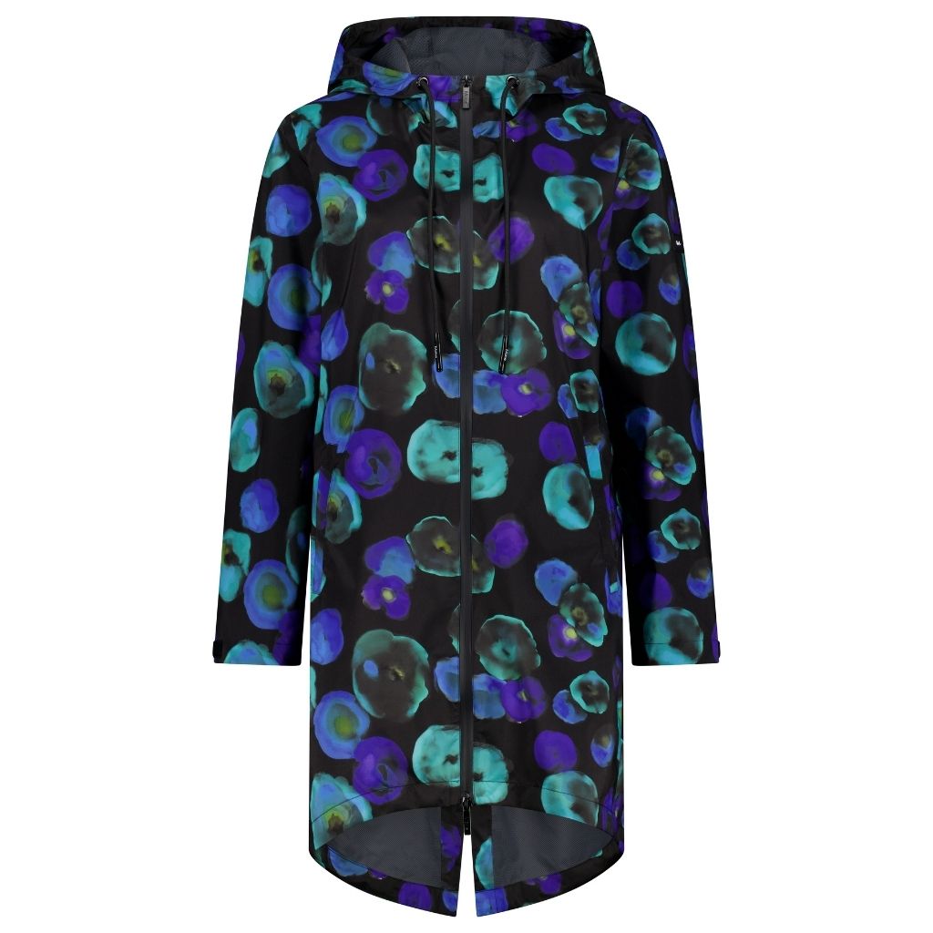 Georgie Women's Rain Coat x Evie Kemp - Night Bloom