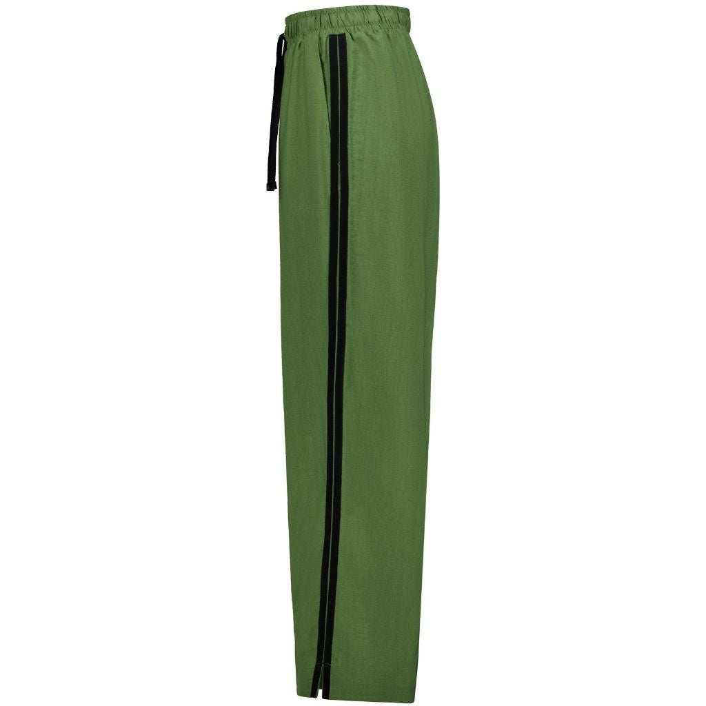 Indiana Women's Wide Leg Pants - Dill with Black