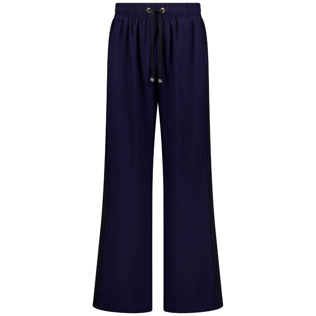 Indiana Women's Wide Leg Pants - Navy with Black