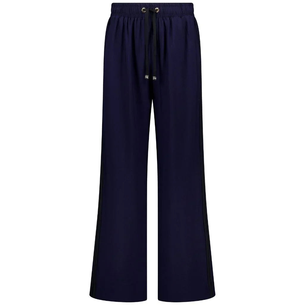 Indiana Women's Wide Leg Pants - Navy with Black