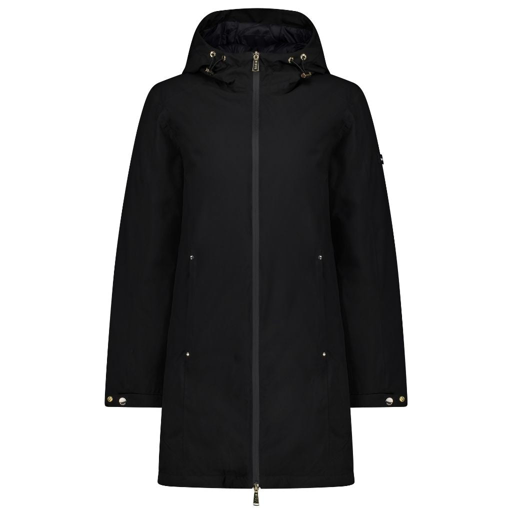 Leila Women's Waterproof Down Coat - Black