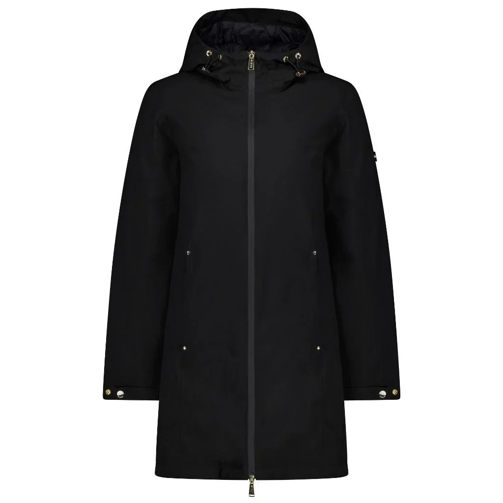 Leila Women's Waterproof Down Coat - Black