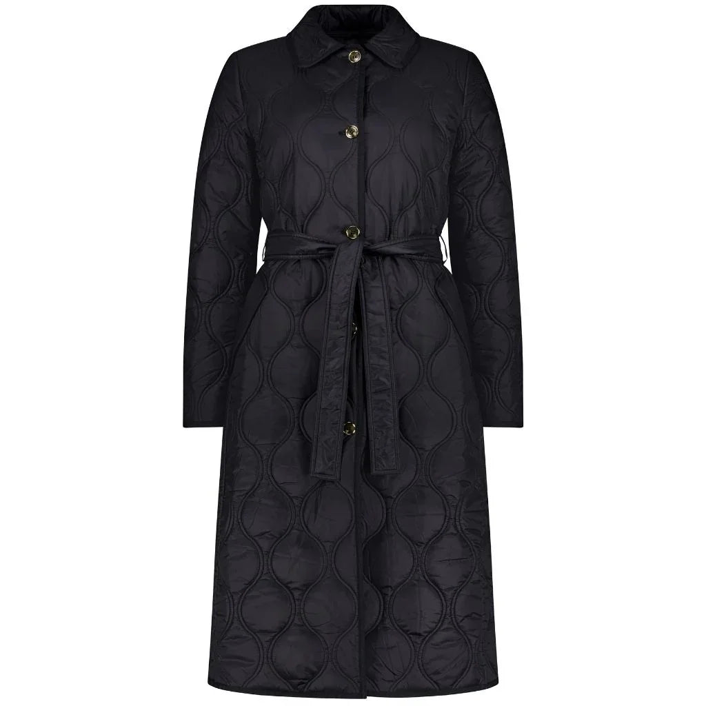 Lissy Women's Quilted Coat - Black