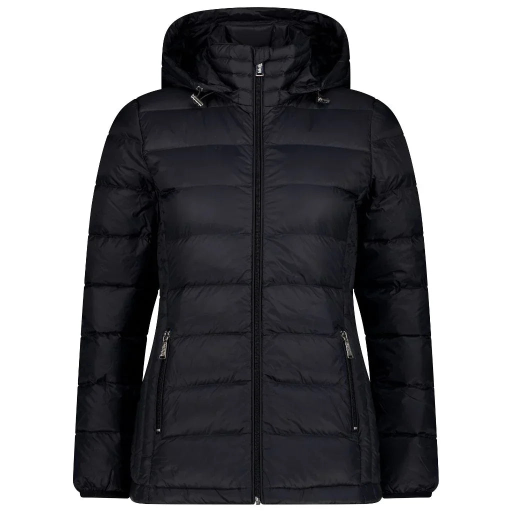 Lynnette Women's 90/10 Packable Down Jacket - Black