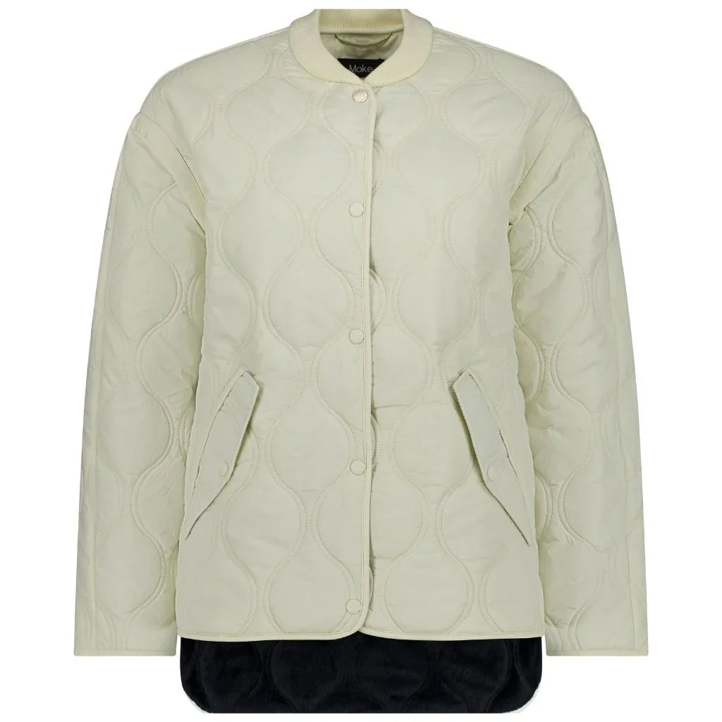 Talei Women's Quilted Bomber - Cream