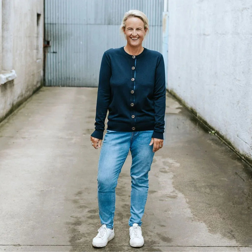 Ainslee Women's Cardigan - French Navy