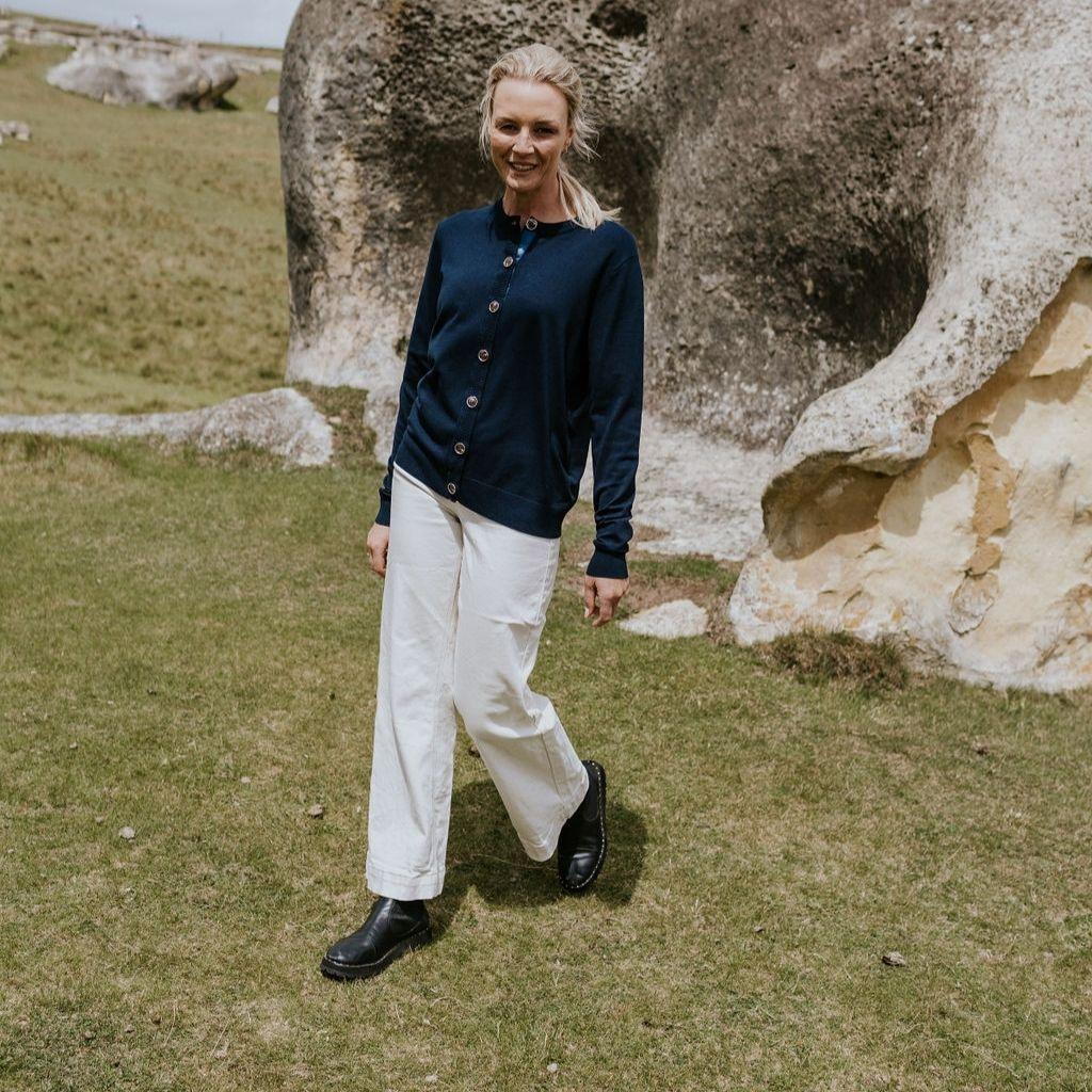 Ainslee Women's Cardigan - French Navy
