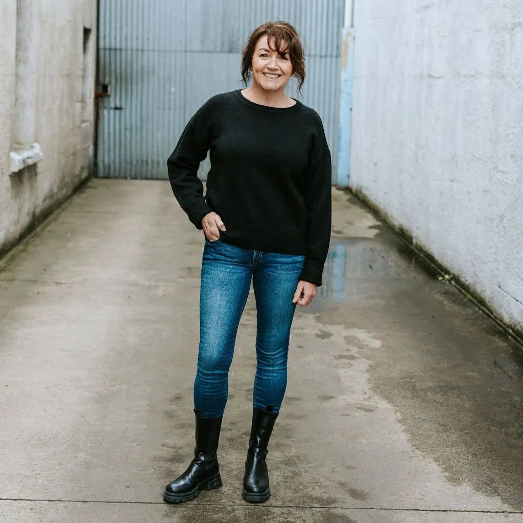 Aleisha Women's Knit Sweater - Black