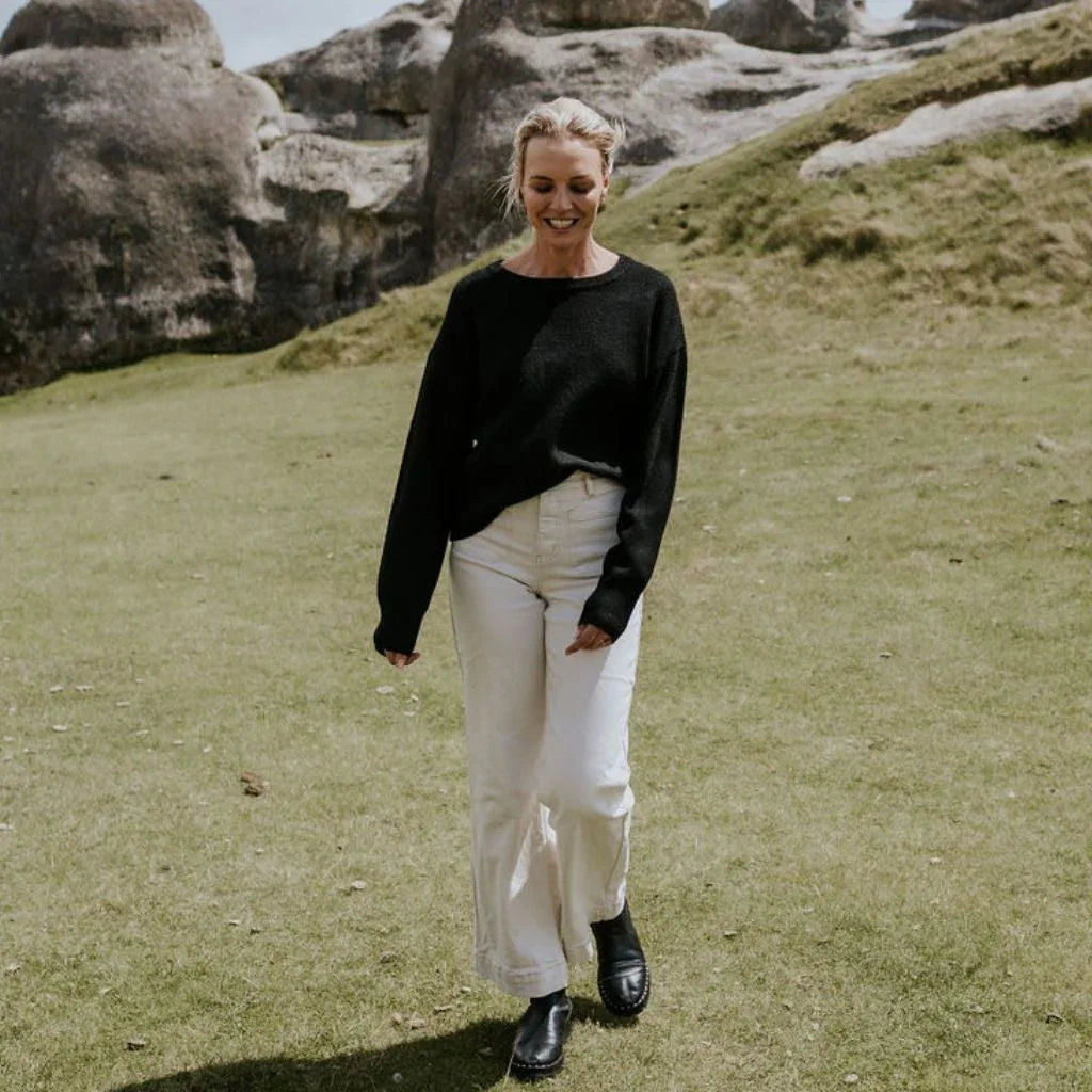 Aleisha Women's Knit Sweater - Black