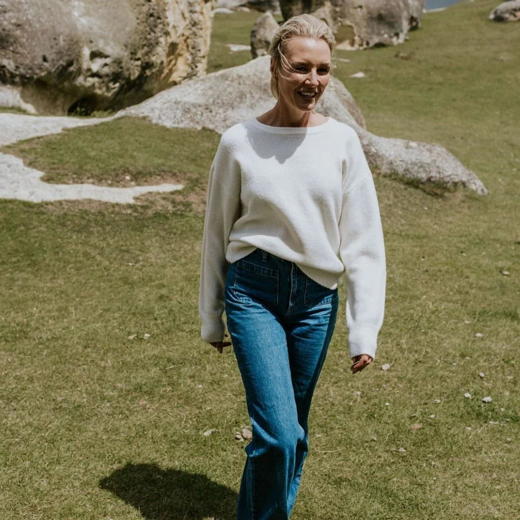 Aleisha Women's Knit Sweater - Cream