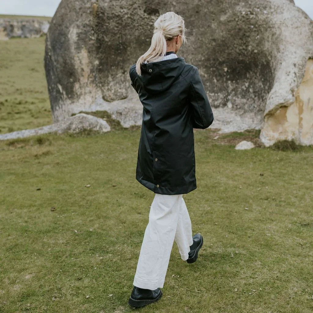 Anika Women's Rain Coat - Black