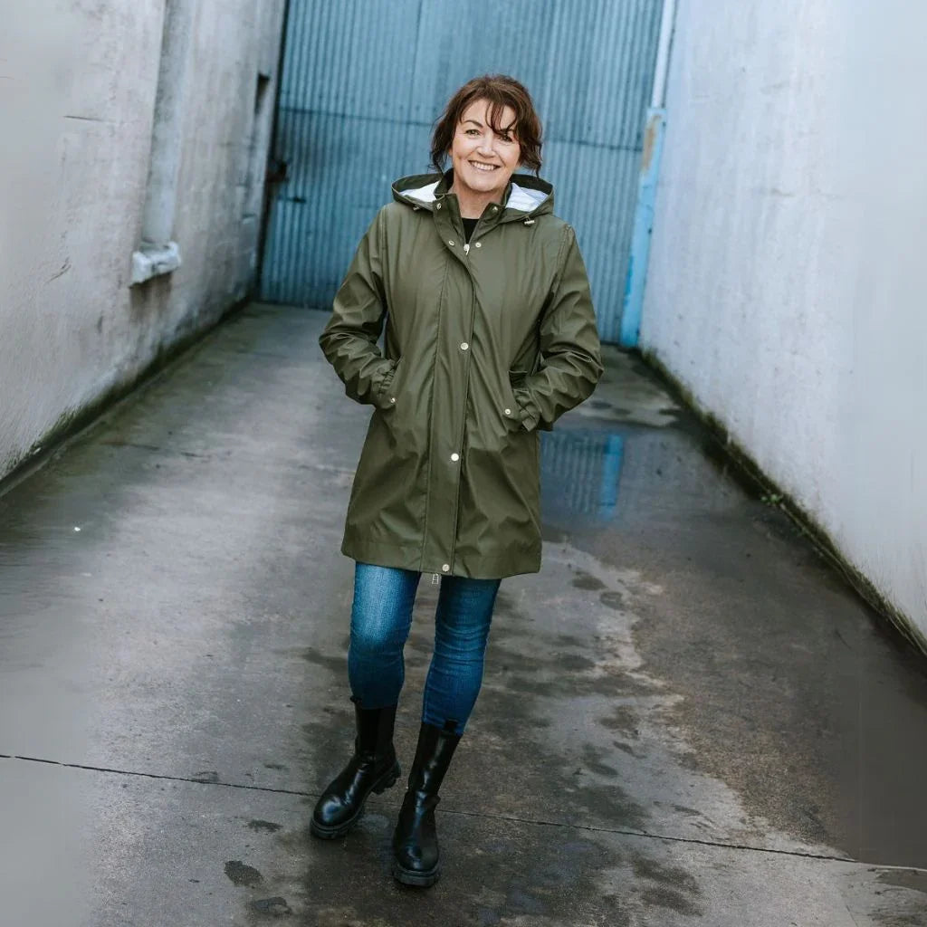 Anika Women's Rain Coat - Loden