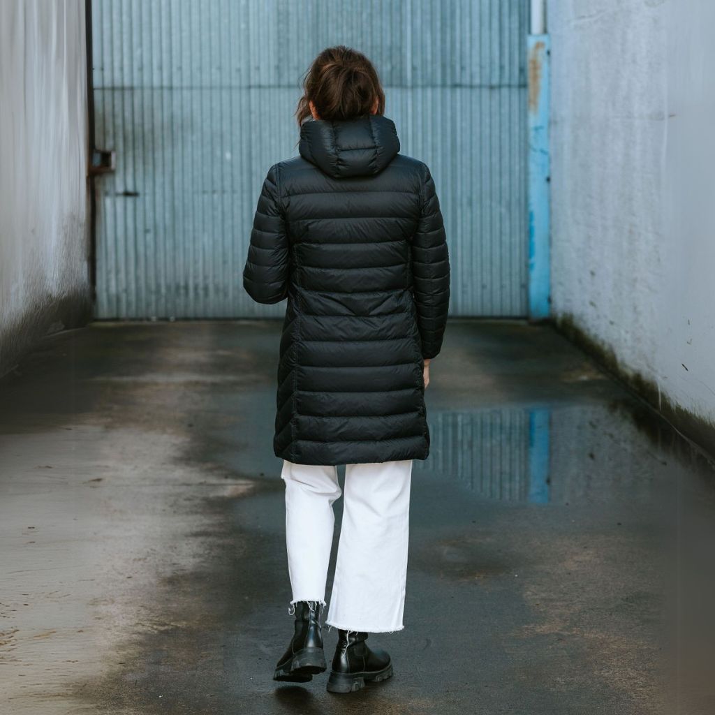 Arnie Women's 90/10 Reversible Down Coat - Black/Cabernet