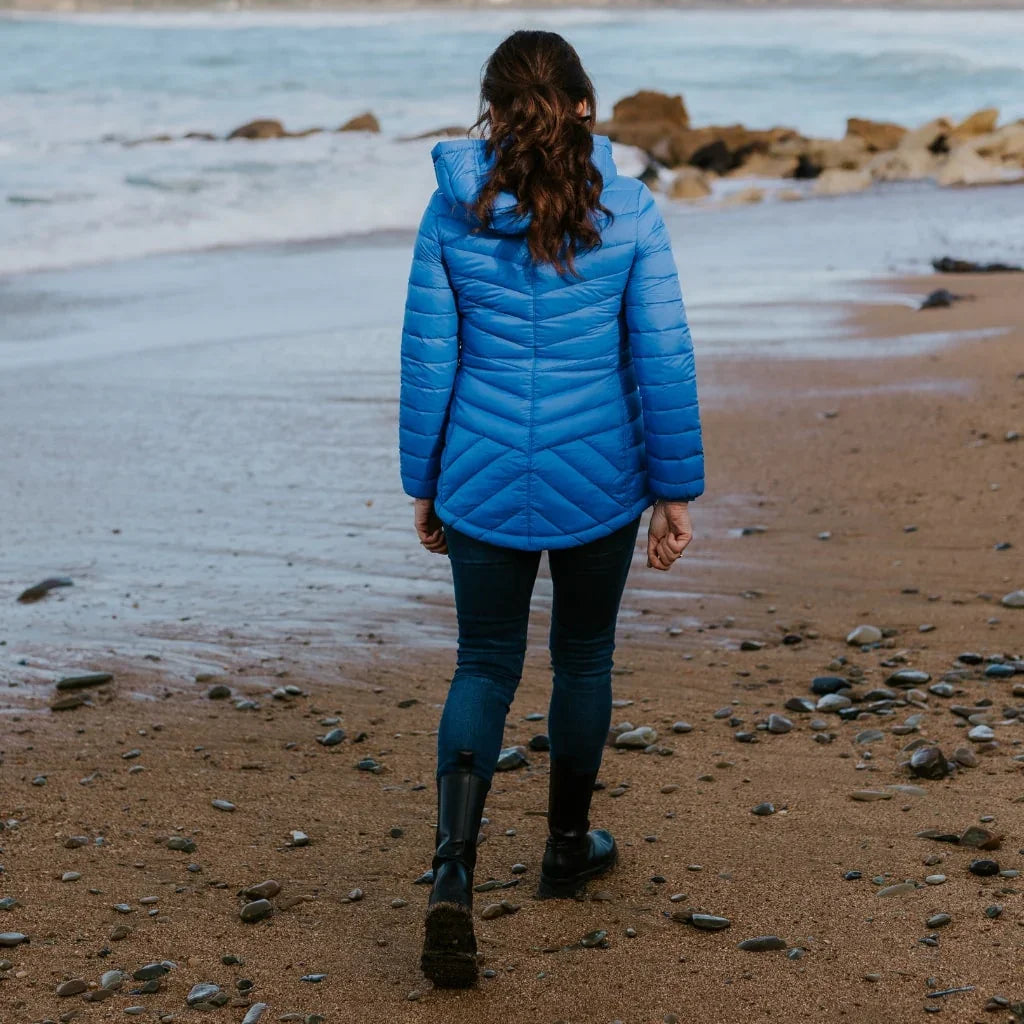 Cushla Women's 90/10 Packable Down Jacket - Cobalt