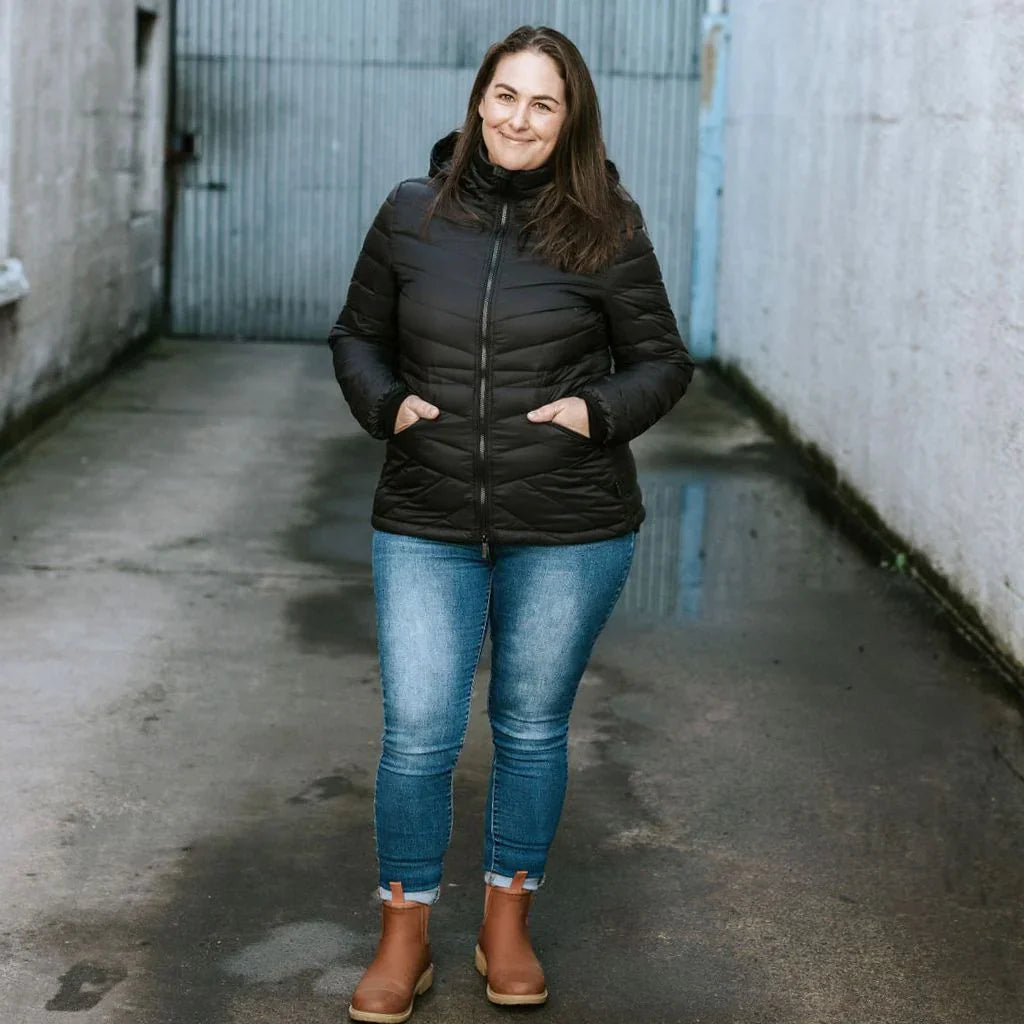 Cushla Women's 90/10 Packable Down Jacket - Black