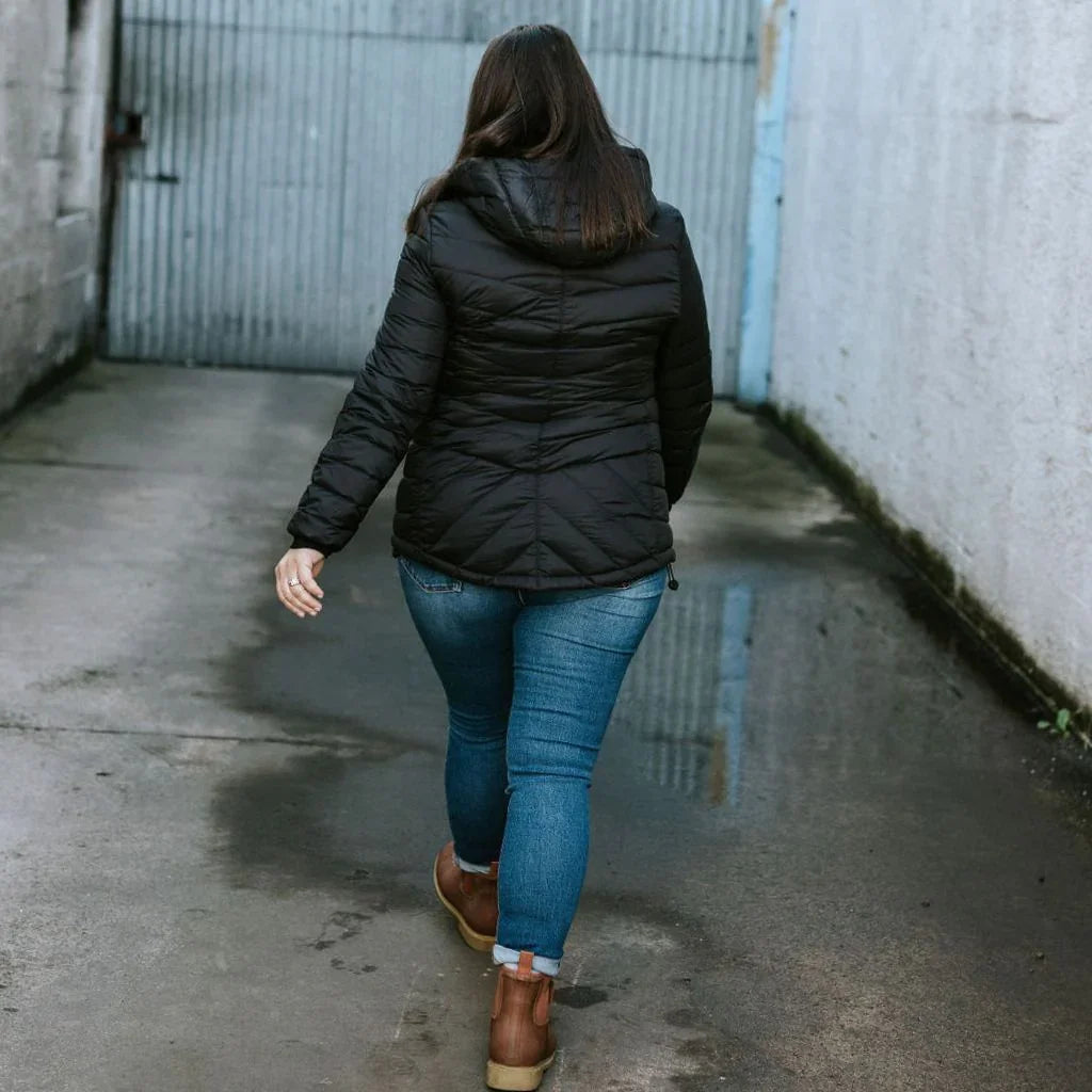 Cushla Women's 90/10 Packable Down Jacket - Black