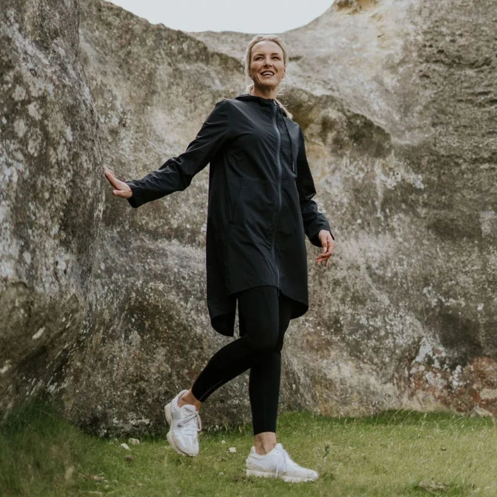 Georgie Women's Rain Coat - Black