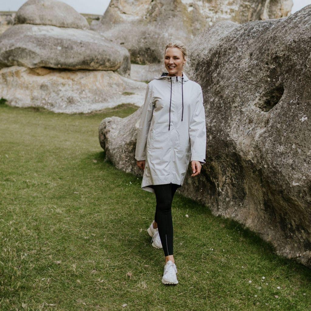 Georgie Women's Rain Coat - Ice Crystal