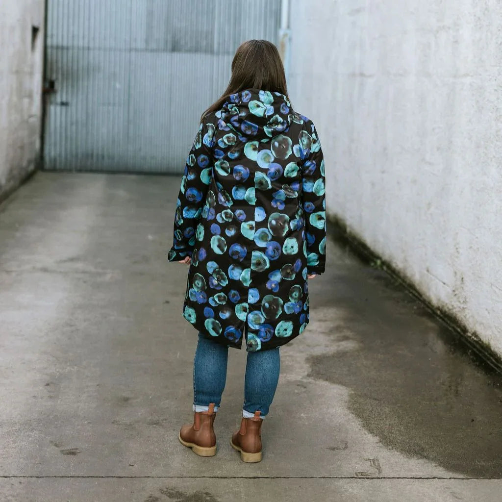 Georgie Women's Rain Coat x Evie Kemp - Night Bloom