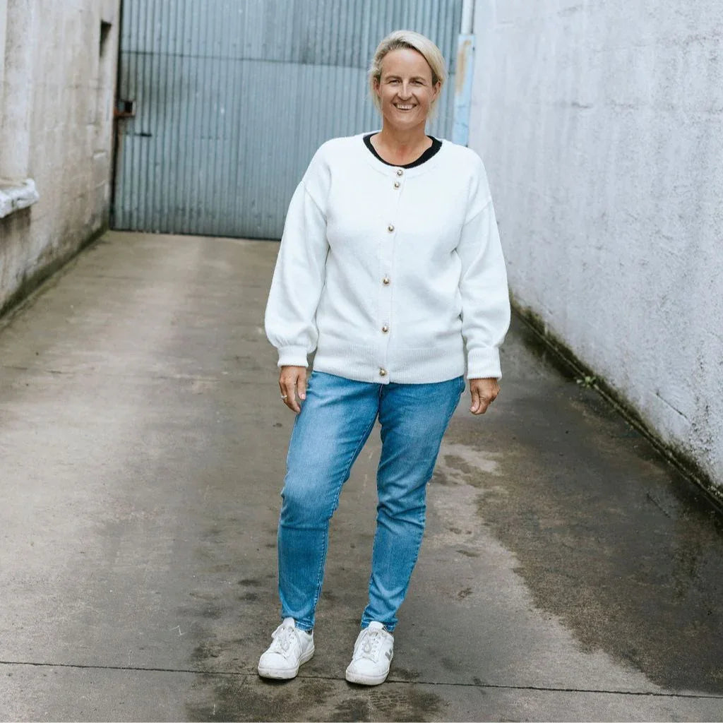 Hilary Women's Cardigan - Cream