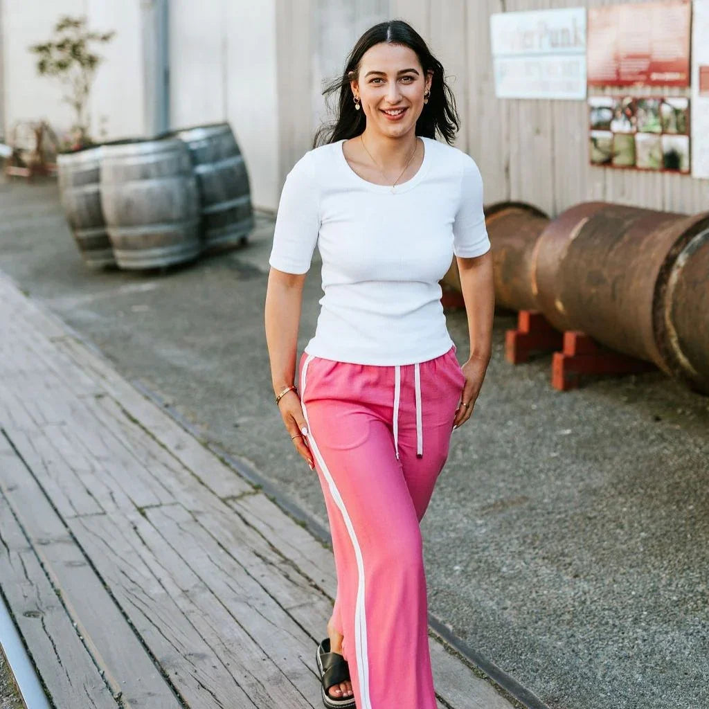 Indiana Women's Wide Leg Pants - Hot Pink