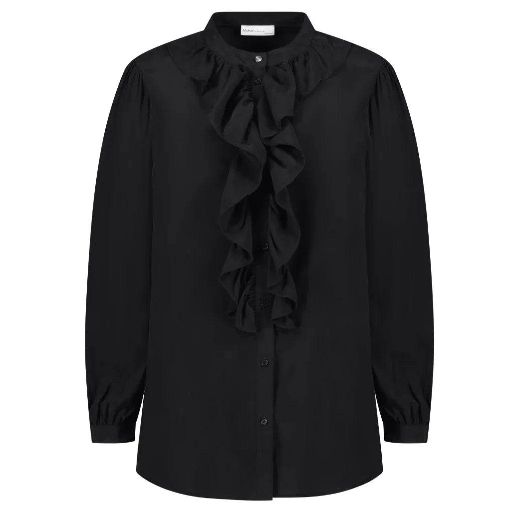 Jade Women's Cupro Blouse - Black