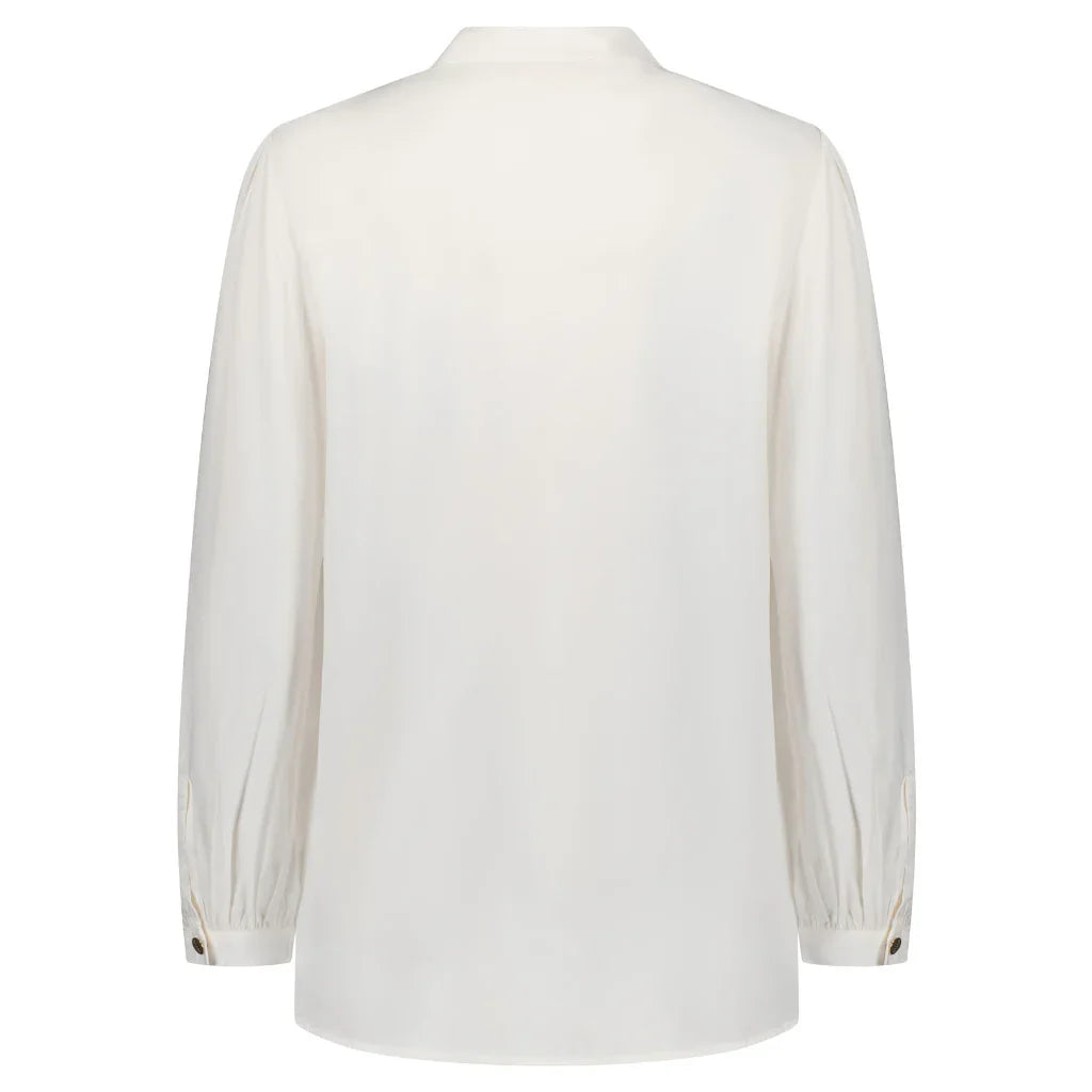 Jade Women's Cupro Blouse - Coconut Milk