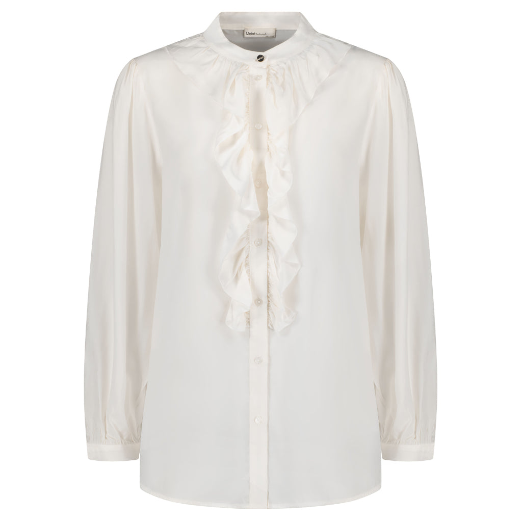 Jade Women's Cupro Blouse - Coconut Milk