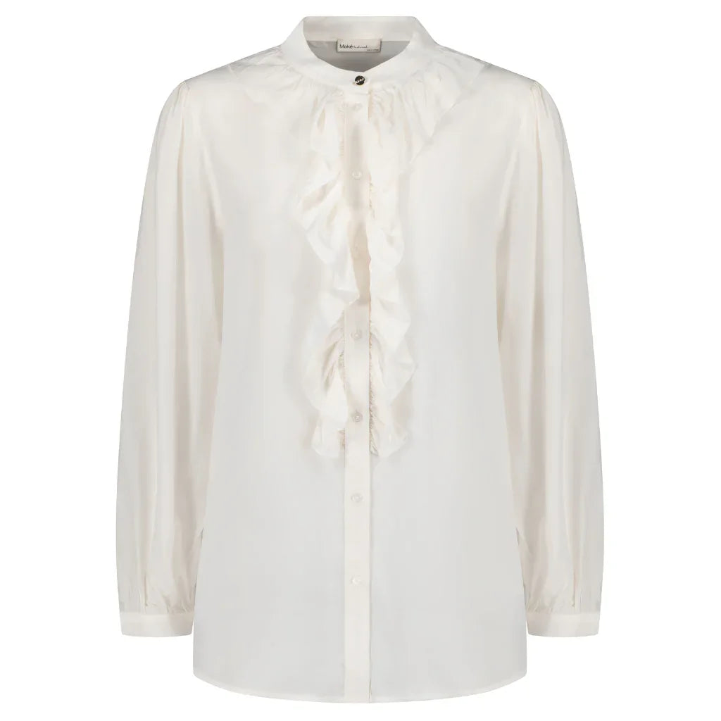 Jade Women's Cupro Blouse - Coconut Milk