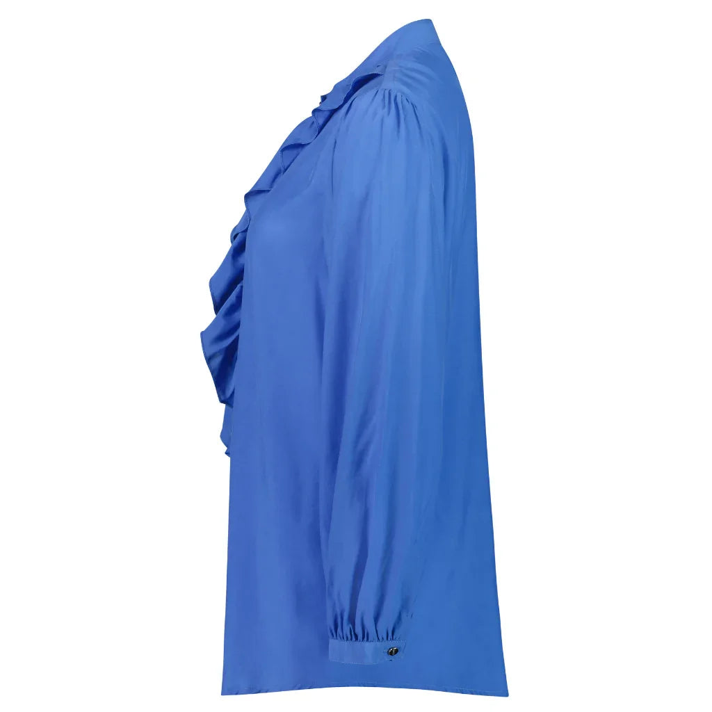 Jade Women's Cupro Blouse - Cornflower