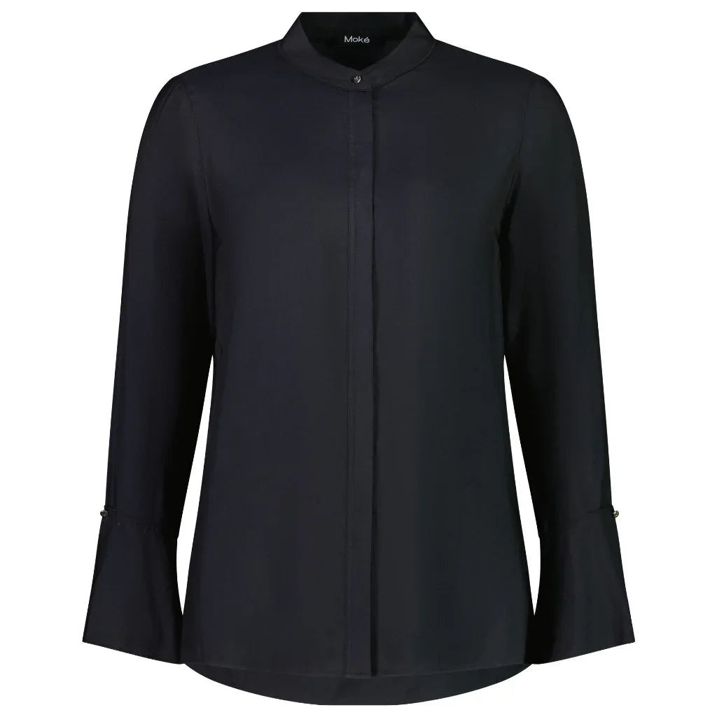 Joleen Women's Cupro Blouse - Black