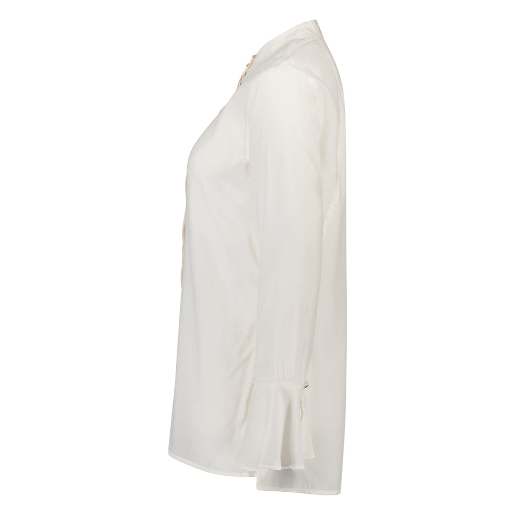 Joleen Women's Cupro Blouse - Coconut Milk