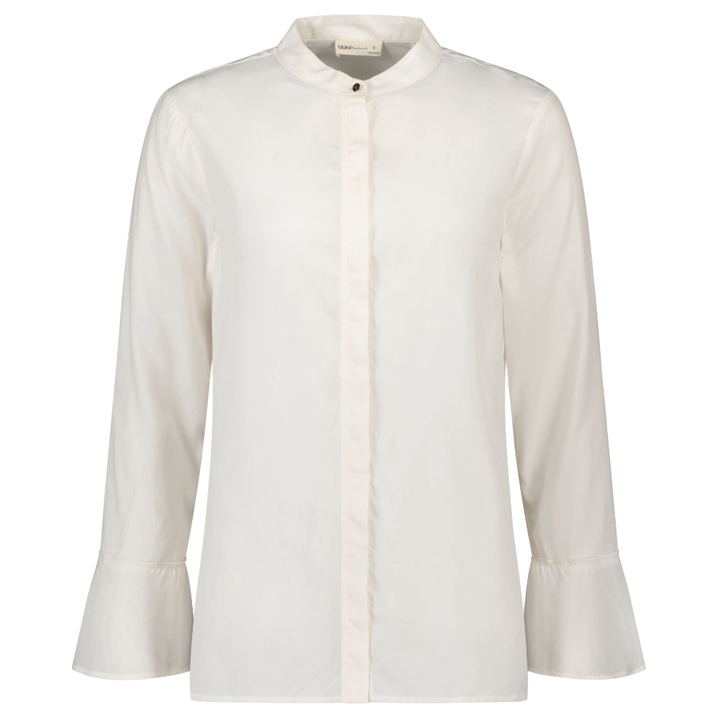 Joleen Women's Cupro Blouse - Coconut Milk