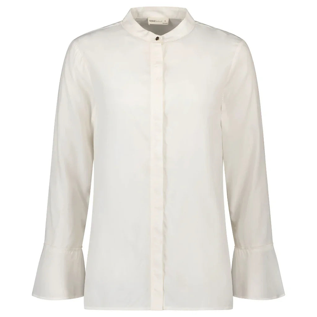 Joleen Women's Cupro Blouse - Coconut Milk