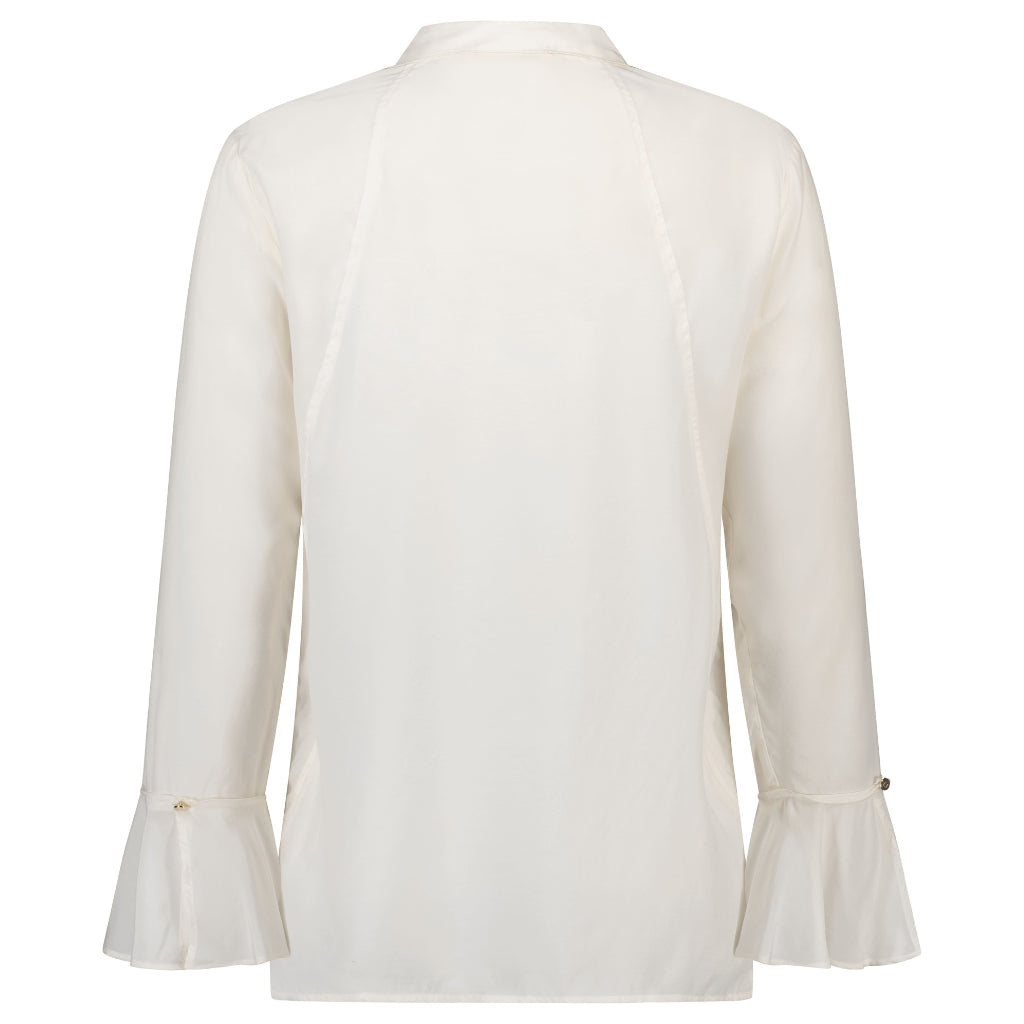 Joleen Women's Cupro Blouse - Coconut Milk