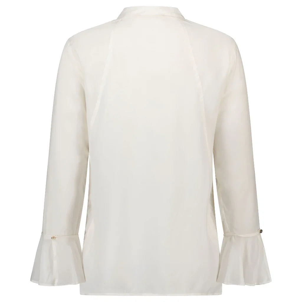 Joleen Women's Cupro Blouse - Coconut Milk
