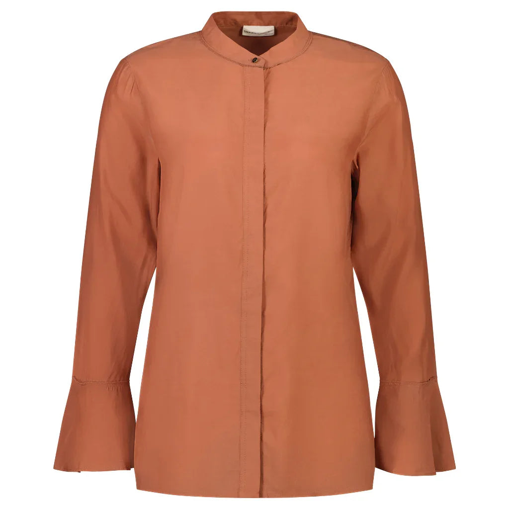 Joleen Women's Cupro Blouse - Desert