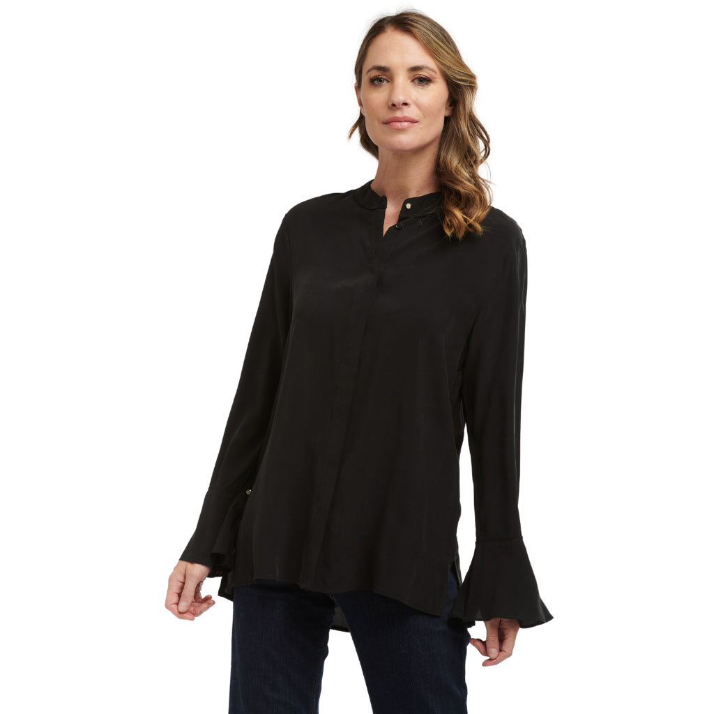 Joleen Women's Cupro Blouse - Black