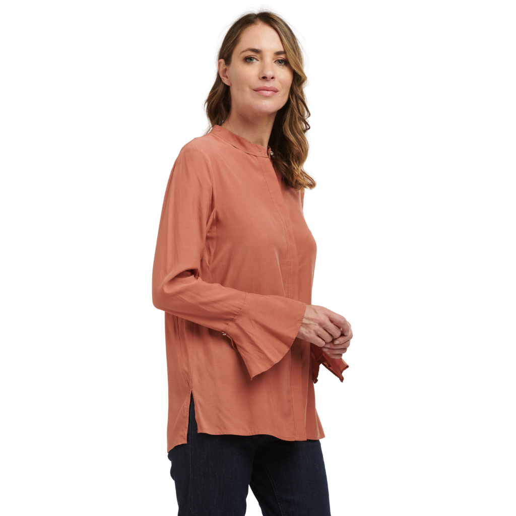 Joleen Women's Cupro Blouse - Desert