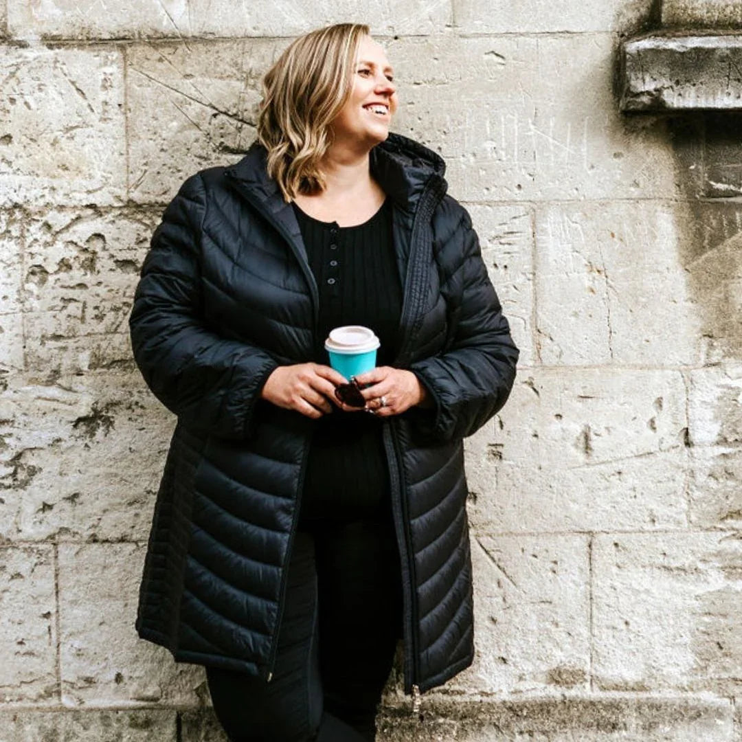 Judy Women's 90/10 Packable Down Coat - Black