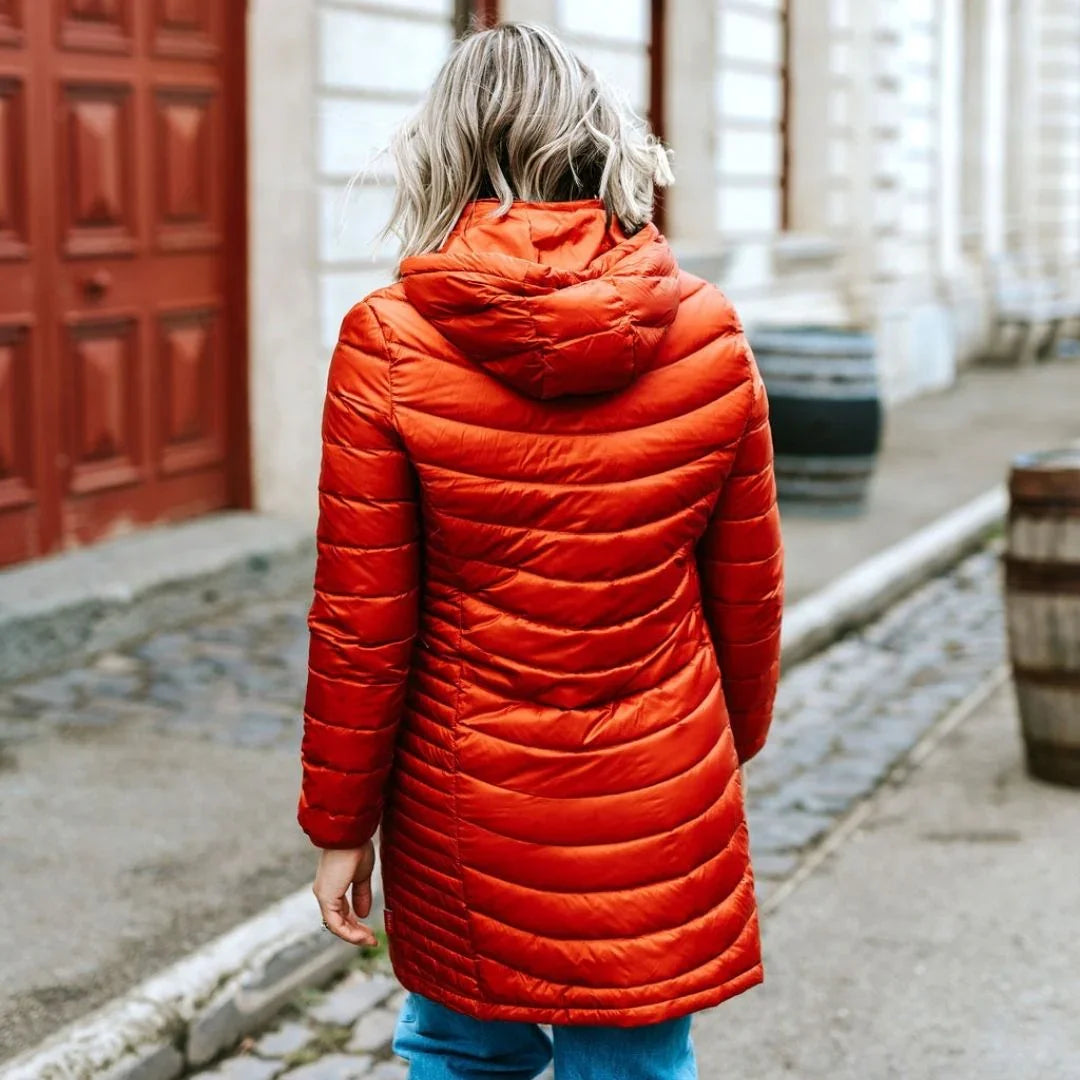 Judy Women's 90/10 Packable Down Coat - Intense Rust